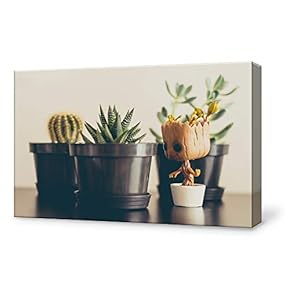 Canvas Wall Art Groot Canvas Painting Wall Poster Decor for Living Room Framed Home Decorations - 12x18 inches