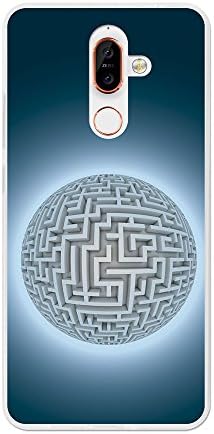 Nokia 7 Plus Cover Gel Flexible, TPU Case made out of the best Silicone, protects and adapts flawlessly to your Smartphone, together with our exclusive designs 3B - Maze sphere.