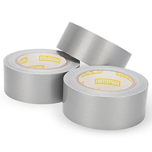 Funtecpack Heavy Duty Silver Duct Tape 1.88 Inch x 35 Yards Tear by Hand Design for Home and Office, Silver (Pack of 3) - Thumbnail 7