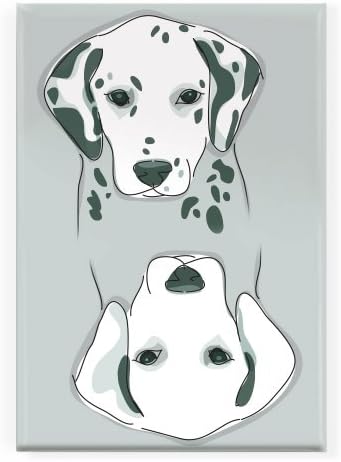 Pop Doggie Dog with Spots or Dog with All The Spots Washed Away Clean Dirty Dishwasher Magnet with Dalmatians