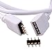 RGBZONE 2 Pack 2.5M 8.2ft Extension Cable Connect Female Plug to SMD 5050 RGB LED Strip Light with Free 4pcs 4pin Connector