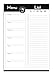 Home Advantage Weekly Meal Planner with Tear Off Grocery Shopping List Magnetic Notepad - (White) Made in the U.S.A.