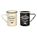 Gentlemen's Hardware Enamel Camping Coffee Mugs, Set of 2, Cream
