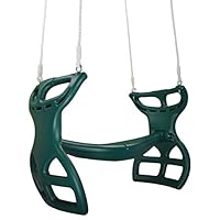 Swing Set Stuff Inc. Glider with Rope (Green) with SSS Logo Sticker