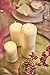 BOLSIUS Ivory Pillar Candle Large - 4 x 8 Inches - 120 Hours Burn Time - Premium European Quality - Smooth And Smokeless Flame - Relight Unscented Wedding, Dinner, Party, And Special Occasion Candle