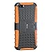 Armor Heavy Duty Rugged Dual Layer Hybrid Shockproof Case Protective Cover 5 5S (Orange)
