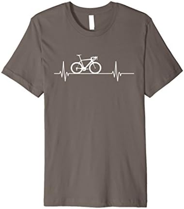 Men's Bicycle Cycling Heartbeat - Cycling Pulse - Love Biking Medium Asphalt