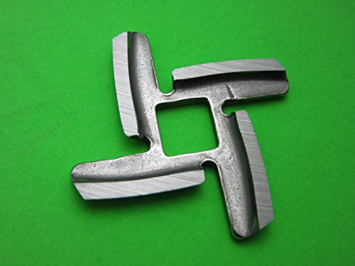 9 pc SET New Size Discs and NEW style Sharp blades for White Plastic Kitchenaid meat grinder food chopper. Custom made to fit the FGA 1 and FGA II - Thumbnail 2