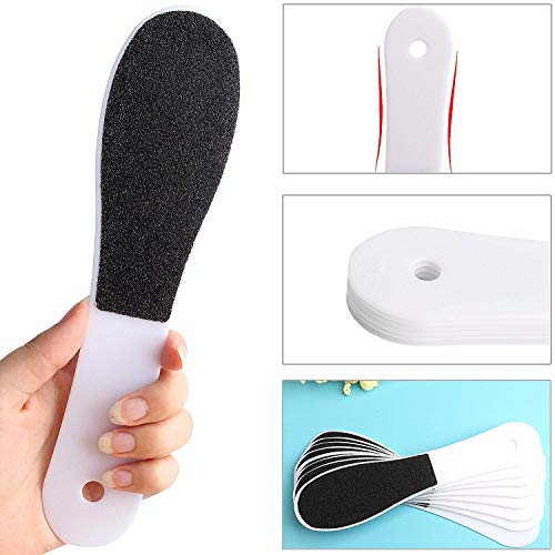Somaer Pedicure Foot File, Double-Sided Colossal Foot Rasp and Callus Remover Best Foot Care Pedicure Plastic Surface Tool to Remove Hard Skin(Pack of 5)