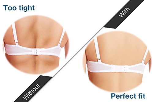 Bra Extenders,ViLSOM Bra Extender 2 Hook/3Hook Bra Strap Extender 8 PCS,4 Colors