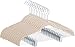 Utopia Home 12 Pack Velvet Skirt Hangers with Clips - Non Slip Velvet Clothes Hangers with Notches for Pants and Coat - Slim and Heavy Duty with 360 Degrees Swivel Hook - Ivory