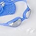 Ssking Swim Goggles- Clear Vision,No Leaking ,Anti Fog,UV Protection ,Electroplate -Goggles + Ear Plugs For Adults, Men, Women, Youth,Kid 5+ (Blue)