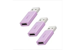 USB to USB C Adapter 3Pack, USB-C Female to USB Male Charger Converter for Phone 16 15 14 13 Plus Pro Max,Galaxy S25 24 23, P