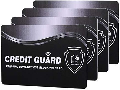 RFID Blocking Card | NFC Contactless Cards Protection | 1 Card Protects Your Entire Wallet | No More Need for Single Sleeves | for Men or Women, Credit Card Holder, Wallets or Passport