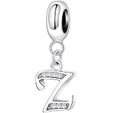 for Pandora Charm Bracelet A-Z Letter Charm 925 Sterling Silver Alphabet Bead Anniversary Birthday Christmas Gift