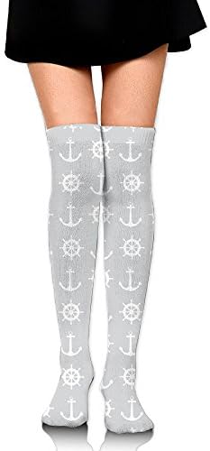 Nautical Anchor Women Knee High Socks High Thigh Stockings Over Knee High Boots Long Socks For Girls