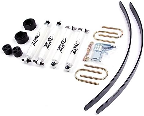 Zone Offroad 2" XJ Suspension System 84-01 Jeep Cherokee XJ Dana 35 rear axle (2-3/4" ID U-botls)
