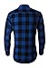 Ebind Mens Long Sleeve Casual Button Down Plaid Flannel Shirt