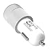 Car Charger, IMKEY® 2.1A Dual USB Port Rapid Car Charger Adapter for Apple iPhone, iPad, Samsung, Google Nexus 7, HTC, LG, And More - (Silver)