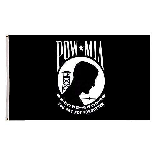 3 X 5 POW MIA Flag- Double Faced -Nylon- 100% American Made