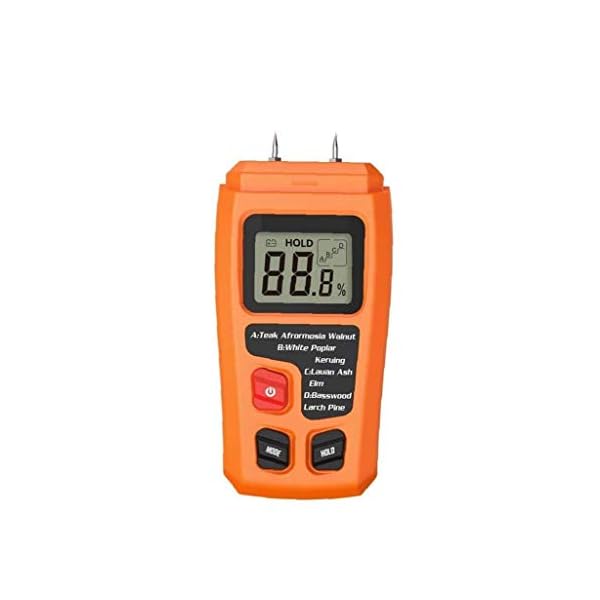 ZJ LIUJING Holz-Feuchtigkeitsmessgerät, LCD-Display, 0–99,9 %, zwei Laser, Messgerät, digitaler Feuchtigkeitstester… – Bild 8