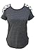 Women's cut out Cold shoulder Tops Casual Clothes Blouse Short Sleeve T Shirts for women