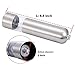 LINGSTAR Brushed Stainless Steel Electric Pepper Grinder Mill(Flat) 1 PC