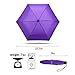Fidus Small Windproof Travel Umbrella - Compact Folding Light Portable Sun & Rain Outdoor Golf Umbrella for Women Men Kids-Purple