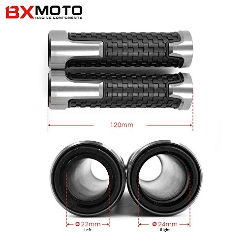 Wincom Dishman Automobiles & Motorcycles Motorcycle Handlebar Grips Lastest Product for Yamaha Tmax T-Max 530 500 Tmax530 Sx Dx 2014 2015 2016 2017 2018 Handle Grips - (Color: Black)