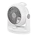 IRIS USA WOOZOO Oscillating Fan, Vortex Fan, Air Circulator, Desk Fan, Portable Fan, 3 Speed Settings, 6 Tilting Head Settings, 74ft Max Air Distance, Large, White