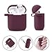 Case - Airspo Case for Silicone Case Cover Compatible with 1/2 Protective Skin with Fur Ball Keychain/Anti-Lost Strap/Ear Hooks (Burgundy)
