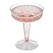 Prestee DRINKET PLASTIC CHAMPAGNE GLASSES/CHAMPAGNE COUPE | 4 Ounce 2 Piece Martini Toasting Glasses 100 Pack | Disposable Champagne Flutes Bulk Pack Perfect for Wedding/Party Cocktail Cups