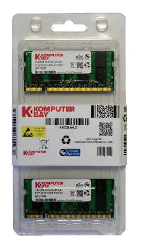 Komputerbay 8 GB (2 x 4GB) PC2-6400 DDR2-800 SoDIMM Dual Channel Laptop Memory Kit