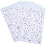Eyeluvlashes Under Eye Lash Mapping Stickers 70 Pairs Eyelash Extensions Tool view 2