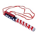 Lot Of 12 Patriotic American Flag Design Pen Necklaces