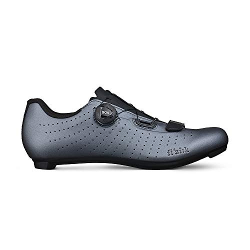 Fizik Tempo R5 Overcurve Cycling Shoe Metallic Gun Metal/Black, 43.0
