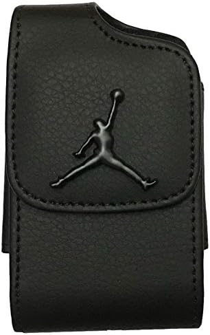 (JDV1/BLACK/BLACK) Premium 3D Jordan Design Pouch Case with Belt Clip for Medtronic Minimed Insulin Pump (530G /630G /640G /670G/)