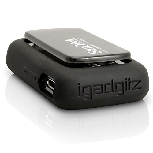 igadgitz U3902 Silicone Gel Skin Cover Case Compatible with Sandisk Sansa Clip Jam MP3 SDMX26-008G (2015) - Black
