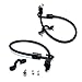 SAMSFX Fishing Non-Stretch Rod Tamer Straps Pole Holder Deck Mount Connector for Kayak Boat & Marine Fishing