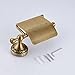 Oulantron Antique Brass Toilet Paper Holder Roll Tissue Bracket Wall Mounted