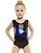 Arshiner Girl's Slim Solid Camisole Gymnastics Sleeveless Leotard,Size 160,Blue