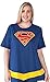 DC Comics Plus Size Womens T-Shirt Supergirl Logo Belt Costume Print (Blue, 3X)