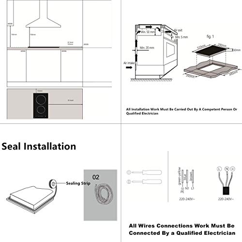 5 Ceramic+Cooktop+Burners+Electric+Control