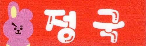 Amazon Bts 防弾少年団 バンタン Bt21 Cooky ジョングク ハングル A ネーム 名札 韓国 Ap03 アイドル 芸能人グッズ 通販