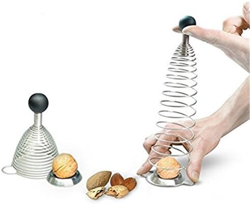 Quadruple Time Spring Easy Open Nut Opener (Black)