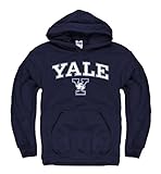 Yale Bulldogs Adult Arch and Logo Hooded Sweatshirt - Navy
