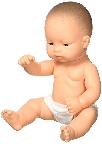 Miniland 12.63'' Anatomically Correct Newborn Baby Doll, Asian Girl