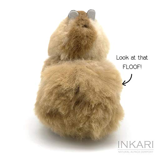 Inkari Alpaka Plüsch aus natürlicher und weicher Alpakawolle - Echte Alpakawolle, Frauen und Kinder - Sandstone (23cm) – Bild 5