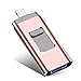 USB Flash Drive Photo Stick 256GB for iPhone, iPhone External Memory for iPhone, Android, PC Photos and Mobile Phone and Computer Compatible 3.0 Flash Drive RUIMFKJ (XT-256GB, PINK1)
