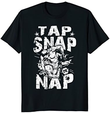 Mens Tap Snap Or Nap - Martial Arts Jiu Jitsu T Shirt XL Black